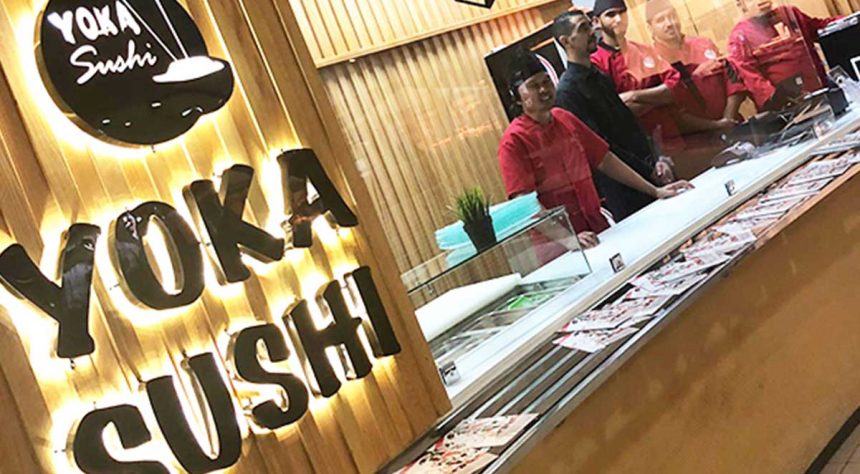 Ouverture Yoka Sushi Food court Label’Gallery Rabat